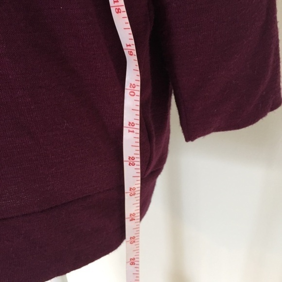 Dark Purple Long Sleeved Loose Soft Sweater Top - Picture 4 of 6